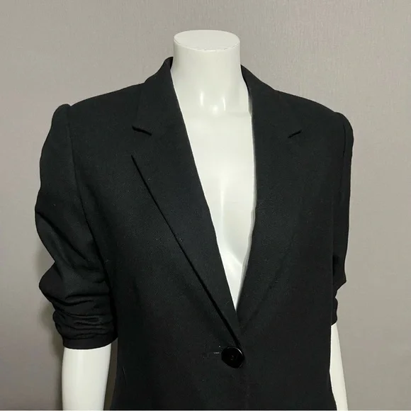 ⭐️Sag Harbor Black 100% Wool Blazer Sz-12P - Picture 2 of 5